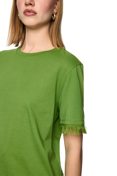 Marc Cain Khakifarbenes T-Shirt