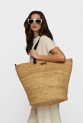 10Days Weiße Jute-Strandtas