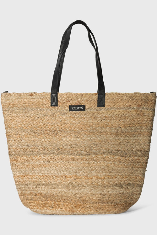 10Days Weiße Jute-Strandtas