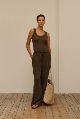 Club L'avenir Dunkelbraune Hose