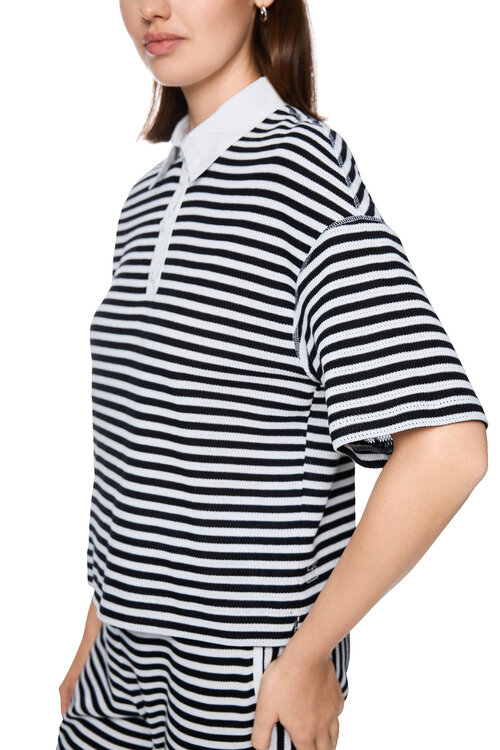 Marc Cain Marineblaues Poloshirt