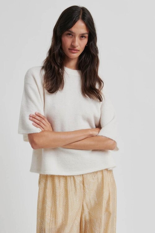 Second Female Beige Gabby Strickpullover