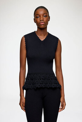 Ganni Schwarzes Trikot