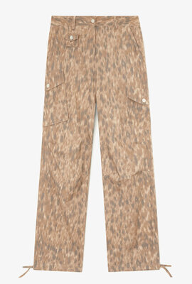 Ganni Camel Cargo-Hosen