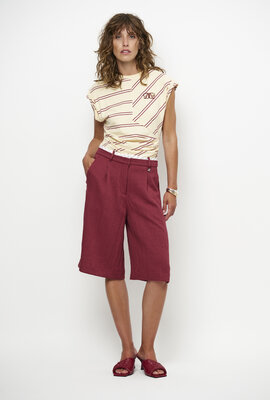 Dante 6 Bordeaux Emra Relaxed Fit Bermuda