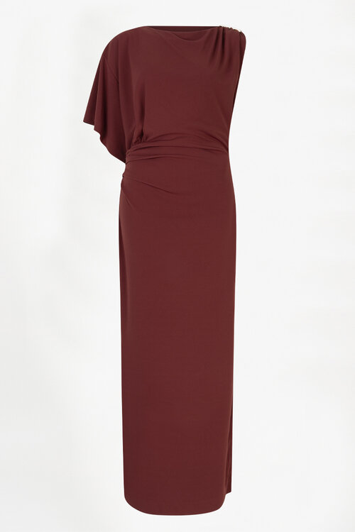 Dante 6 Bordeaux Alili Asymmetrisches Kleid
