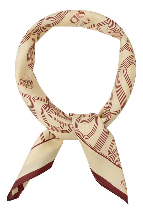 Dante 6 Gelbes Monogrammschal