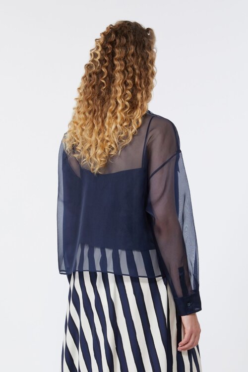 Max Mara Weekend Marineblaue Bluse