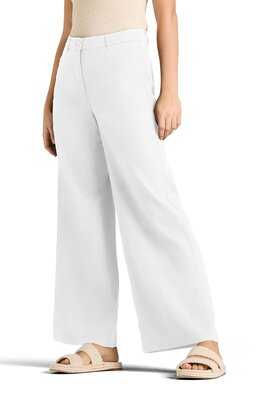 Cambio Weiße Adrienne Leinenhose