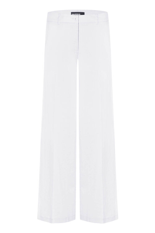 Cambio Weiße Adrienne Leinenhose