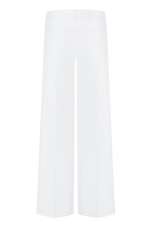 Cambio Weiße Adrienne Leinenhose