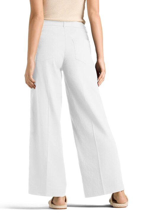 Cambio Weiße Adrienne Leinenhose