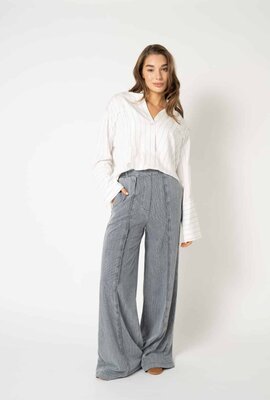 EST'SEVEN Blaue Bluse