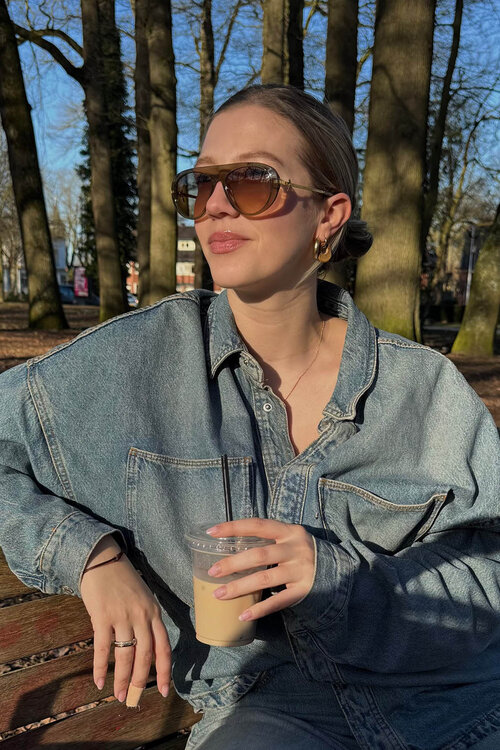 Nulá Grüne Sonnenbrille