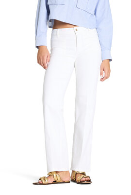 Cambio Weiße Paris Schlagjeans