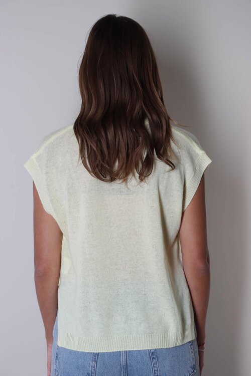 Absolut Cashmere Lime Samantha ärmelloser Pullover