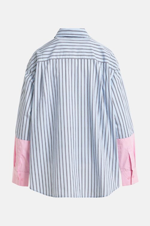 Essentiel Antwerp Blaues besticktes Familienshirt