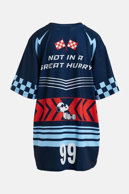 Essentiel Antwerp Dunkelblaues Oversized T-Shirt