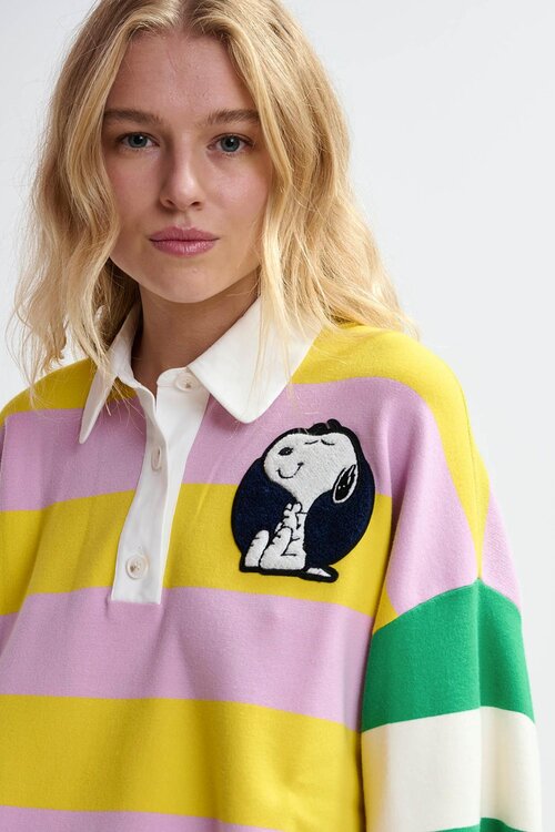 Essentiel Antwerp Gelb Gestreiftes Embo Polo