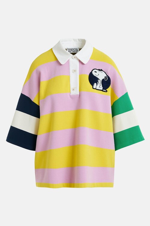 Essentiel Antwerp Gelb Gestreiftes Embo Polo