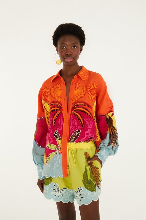 Farm Rio Blaue Shorts