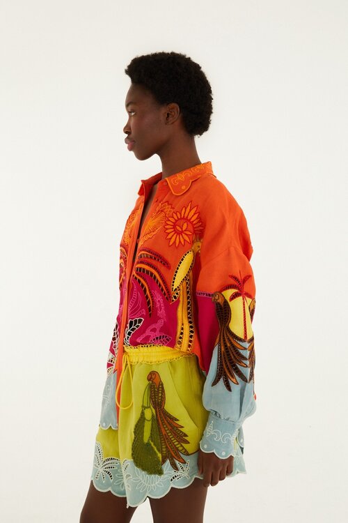 Farm Rio Blaue Shorts