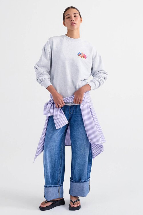 Stieglitz Graumelange Glenda Pullover