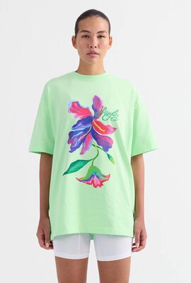 Stieglitz Grünes Philo Oversized T-Shirt