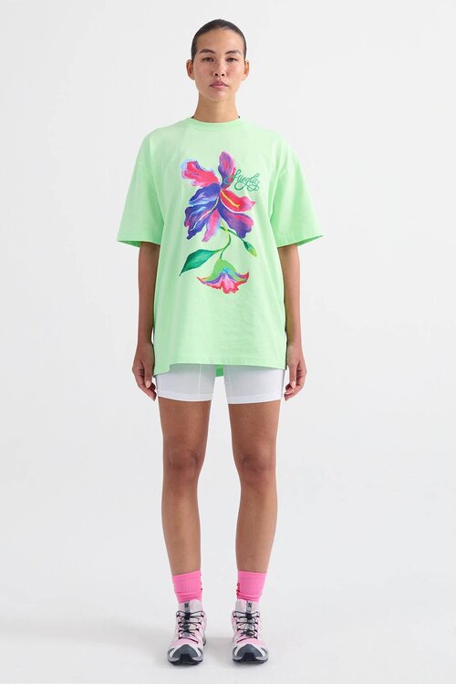 Stieglitz Grünes Philo Oversized T-Shirt