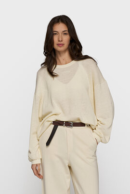 10Days Vanille-Pullover aus Mesh