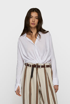 10Days Weiße Wickelbluse