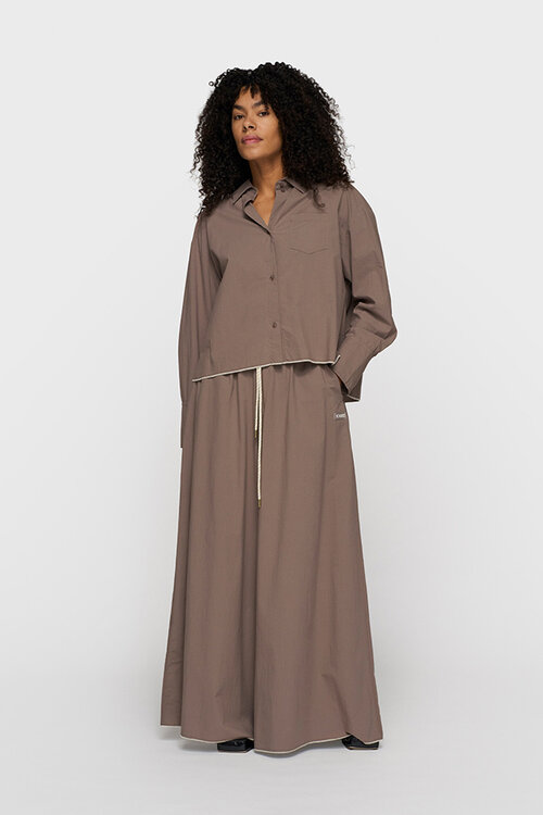 10Days Moonrock Cropped Shirt Popeline