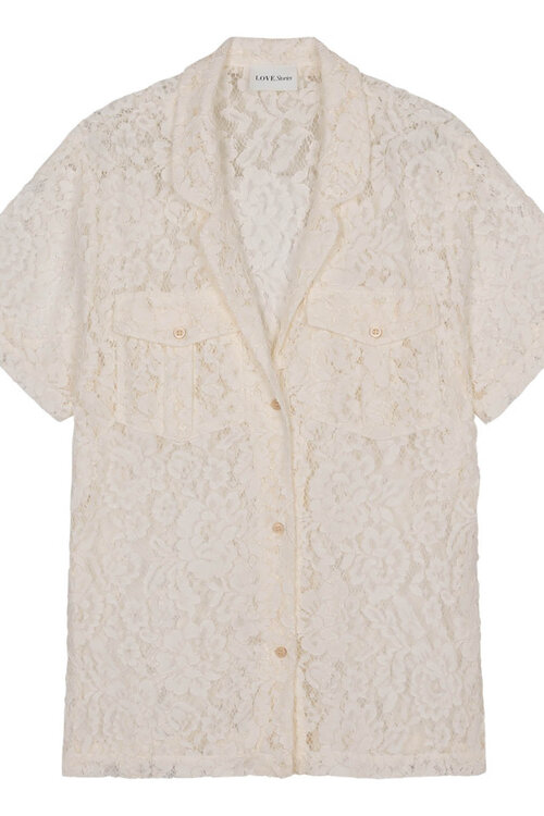 Love Stories Off White Spitzenbluse