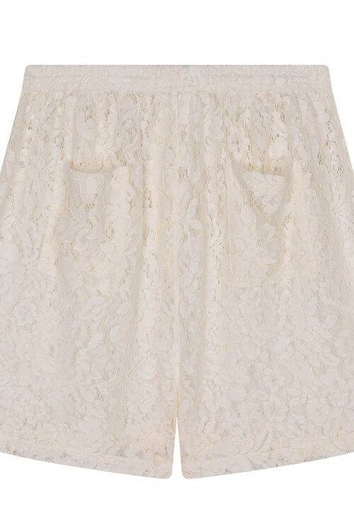 Love Stories Off White Spitzen-Shorts