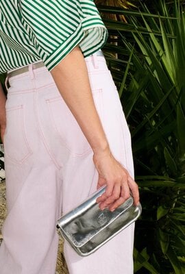 By Bar Silberne Jude Tasche