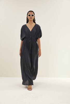 By Bar Dunkelgraues langes Kleid