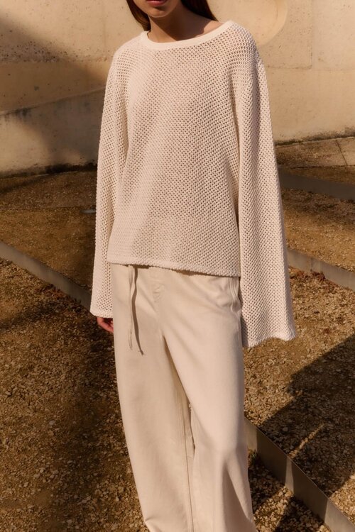 Club L'avenir Ecru Pullover Oriana