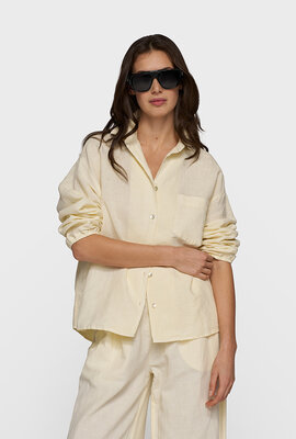 10Days Vanille Leinenhemd