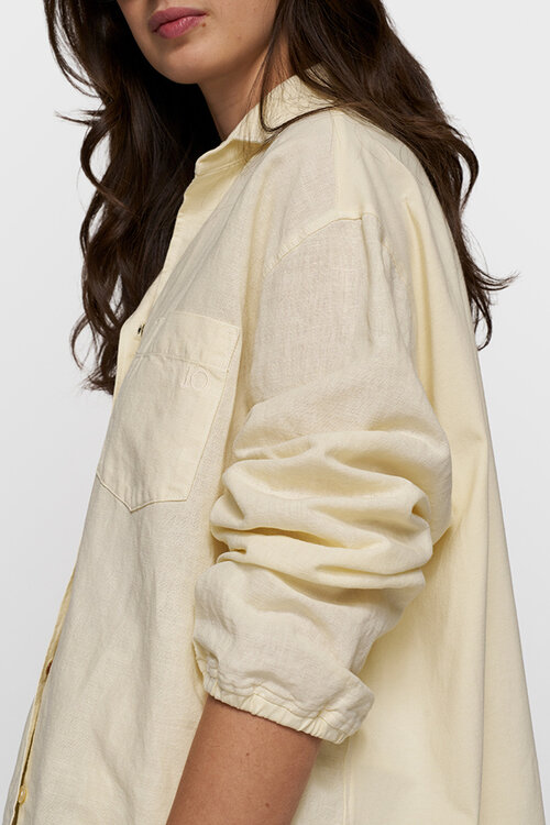 10Days Vanille Leinenhemd