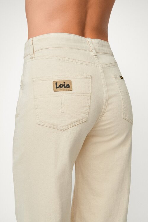 Lois Jeans Sand Rosa Wide Leg Jeans