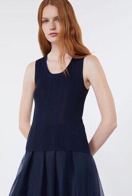 Max Mara Weekend Marineblaues Oberteil