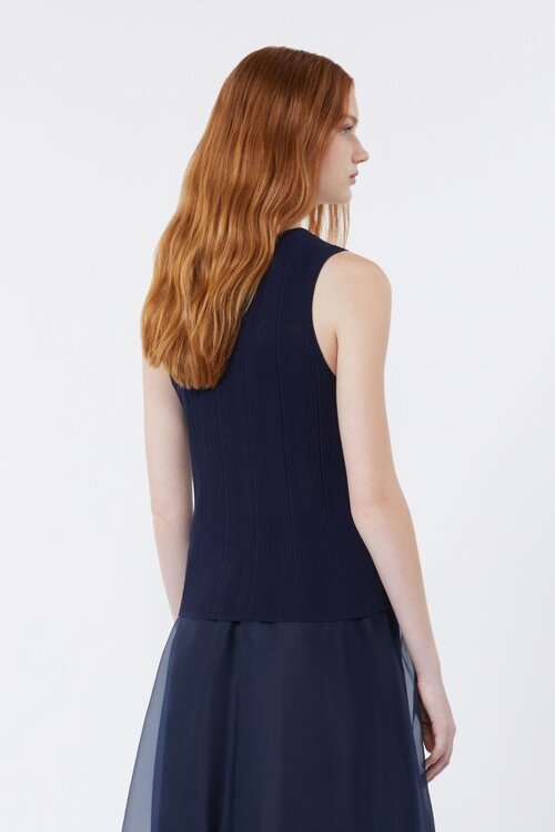 Max Mara Weekend Marineblaues Oberteil