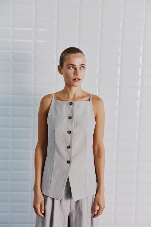 WITHBLACK Graues WBLMARITSA WAISTCOAT