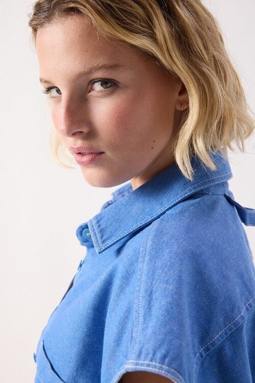 American Vintage Blaue Bluse