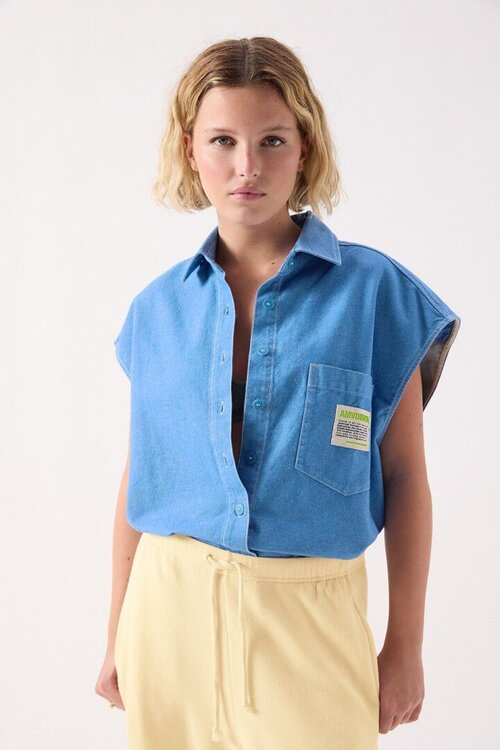 American Vintage Blaue Bluse