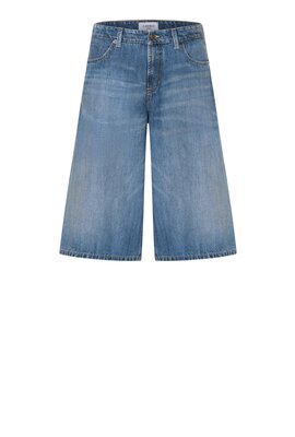 Cambio Blaue Palazzo Jeans Shorts