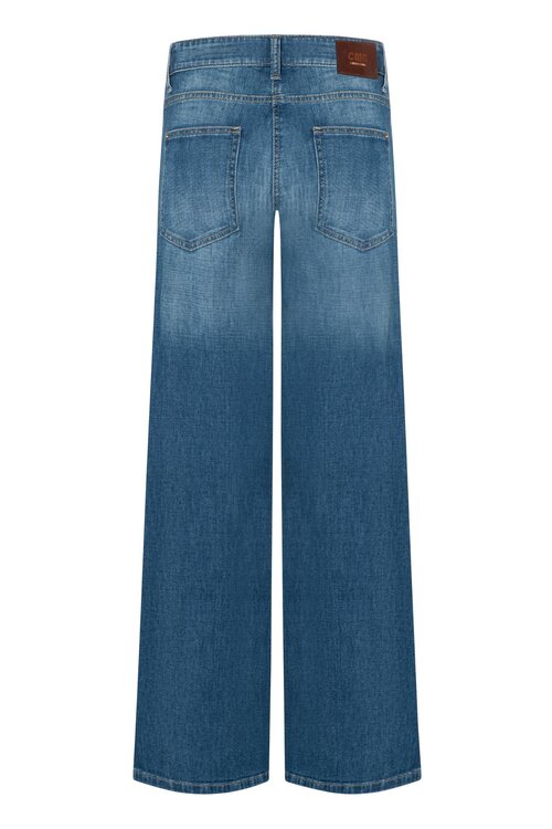 Cambio Indigo Baggy Wide leg Jeans