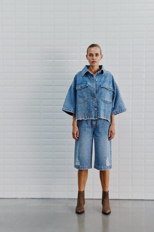 WITHBLACK Sky Blue WBLWONDER LONG BERMUDA