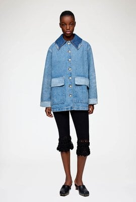 Ganni Indigo-Denim-Jacke