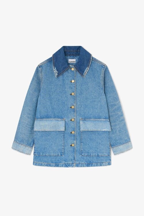 Ganni Indigo-Denim-Jacke